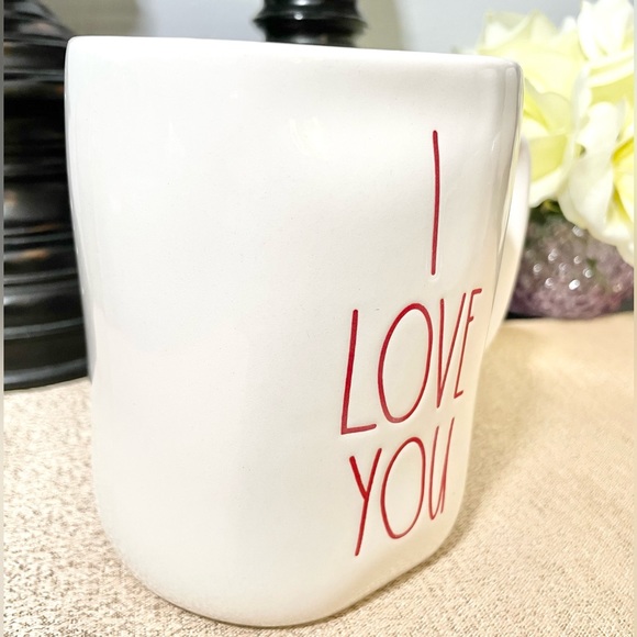 NEW Rae Dunn I LOVE YOU Ceramic Mug - Picture 4 of 4
